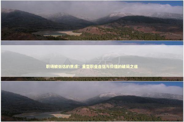 职场被低估的焦虑：重塑职业自信与价值的破局之道 情感心理